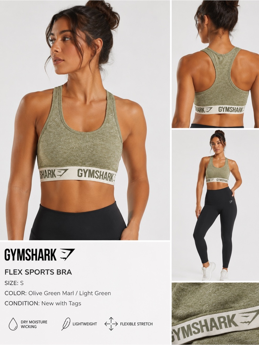 GYMSHARK sports bra sz S brand new with tags.